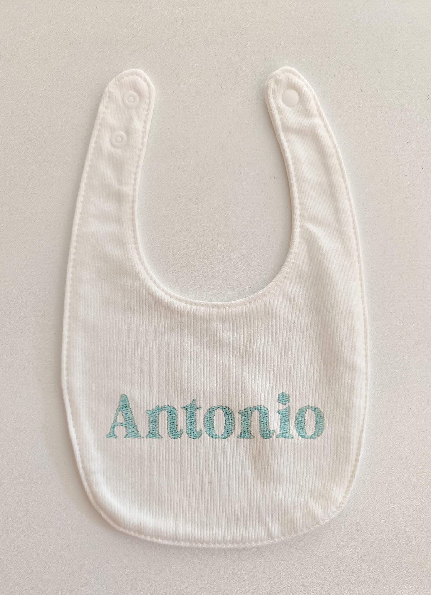 Bavaglino con Nome Personalizzato Azzurro