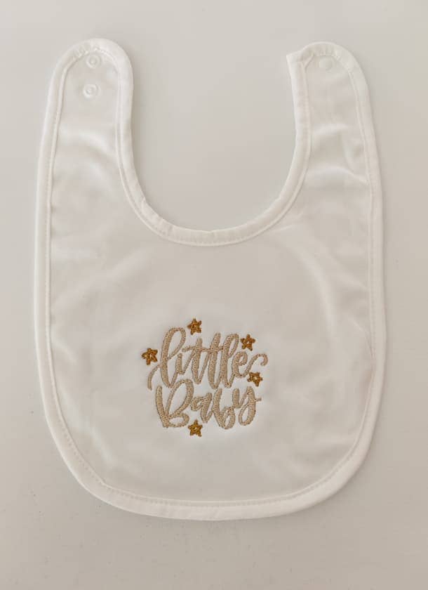 Bavaglino Scritta Little Baby