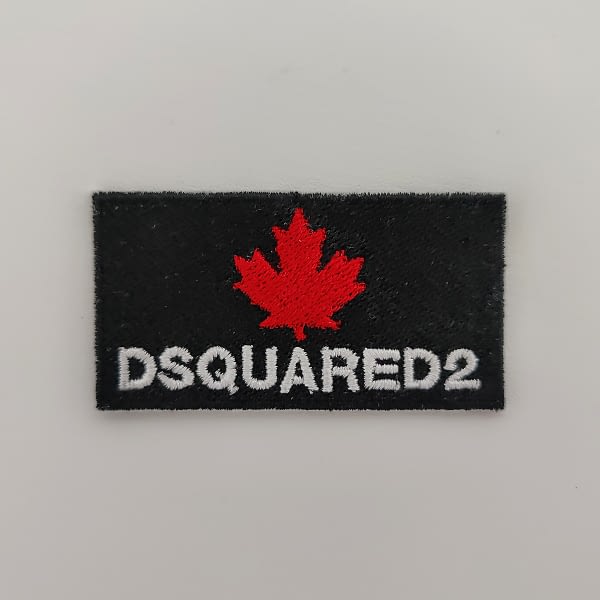 Patch Dsquared2 Con Logo Foglia Acero