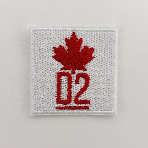 Patch Dsquared2 D2 Logo e Scritta